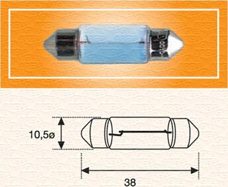 Magneti Marelli 009423100000 - Лампа накаливания, фонарь освещения номерного знака onlydrive.pro