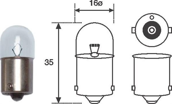 Magneti Marelli 004008100000 - Bulb, tail light onlydrive.pro