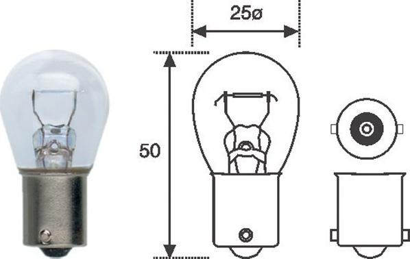 Magneti Marelli 008506100000 - Bulb, indicator onlydrive.pro