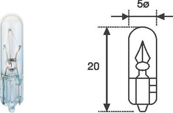 Magneti Marelli 003721100000 - Kvēlspuldze, Instrumentu paneļa apgaismojums onlydrive.pro