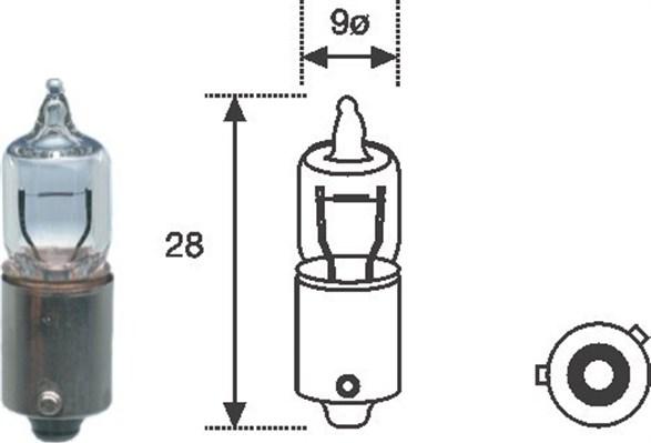 Magneti Marelli 002701100000 - Kvēlspuldze, Aizm. lukturis onlydrive.pro