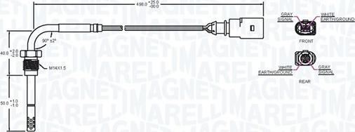 Magneti Marelli 172000171010 - Andur, heitgaasitemperatuur onlydrive.pro