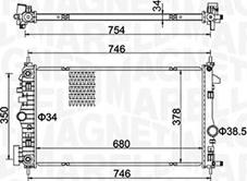 Magneti Marelli 350213152300 - Radiator, engine cooling onlydrive.pro