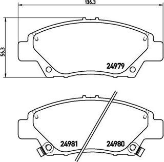 Honda 45022SZTG01 - Bremžu uzliku kompl., Disku bremzes onlydrive.pro