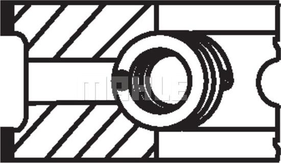MAHLE 022 07 N0 - Piston Ring Kit onlydrive.pro