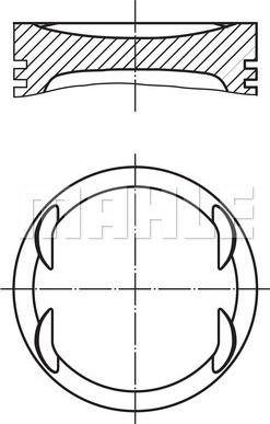 MAHLE 012 19 02 - Piston onlydrive.pro