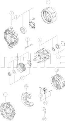 MAHLE MG 252 - Alternator onlydrive.pro