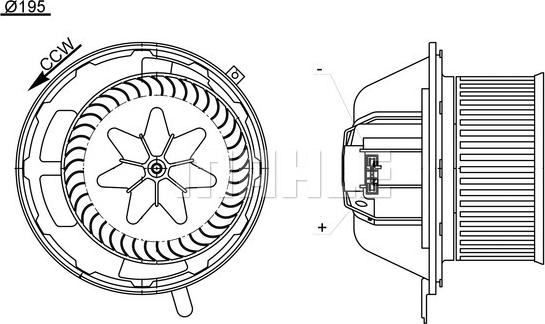 MAHLE AB 194 000S - Interior Blower onlydrive.pro