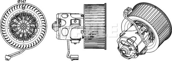 MAHLE AB 151 000P - Vidaus pūtiklis onlydrive.pro