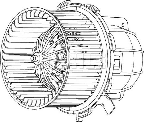 MAHLE AB 114 000P - Interior Blower onlydrive.pro