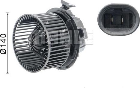 MAHLE AB 220 000S - Interior Blower onlydrive.pro