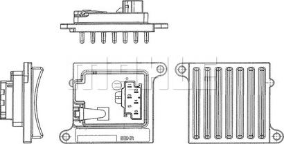 MAHLE ABR 36 000P - Säädin, lämmityslaitteen puhallin onlydrive.pro