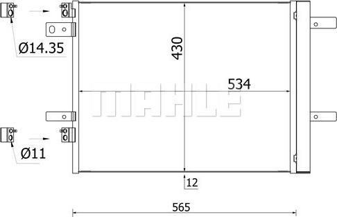 MAHLE AC 965 000S - Condenser, air conditioning onlydrive.pro