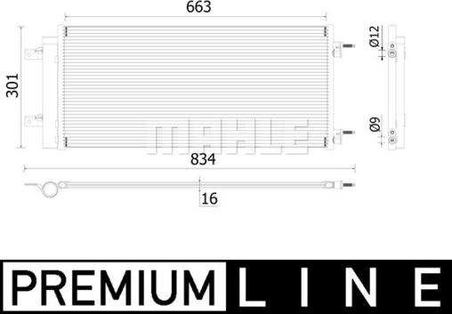 MAHLE AC 902 000P - Condenser, air conditioning onlydrive.pro