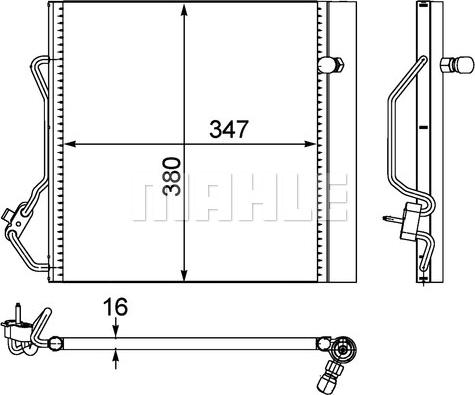 MAHLE AC 451 000P - Condenser, air conditioning onlydrive.pro