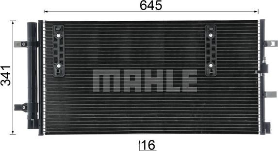 MAHLE AC 457 000P - Конденсатор кондиционера onlydrive.pro