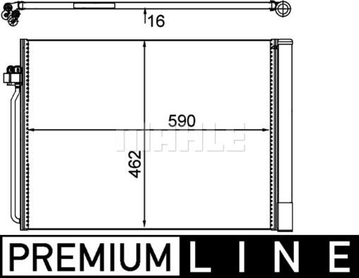 MAHLE AC 405 000P - Kondensatorius, oro kondicionierius onlydrive.pro