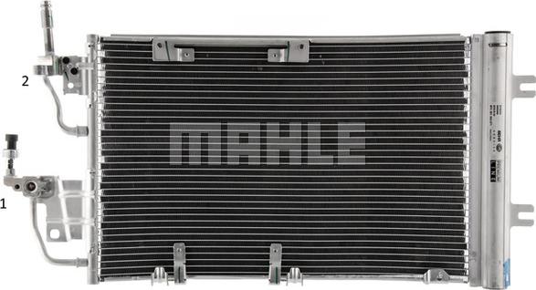 MAHLE AC 400 000P - Condenser, air conditioning onlydrive.pro