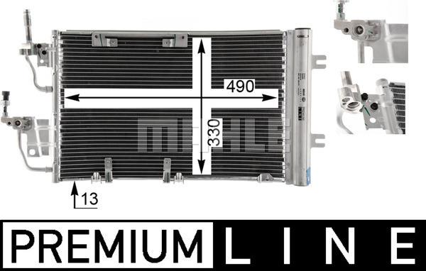 MAHLE AC 400 000P - Condenser, air conditioning onlydrive.pro