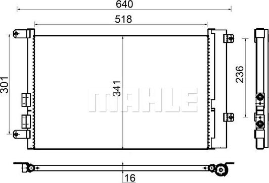 MAHLE AC 401 000S - Condenser, air conditioning onlydrive.pro