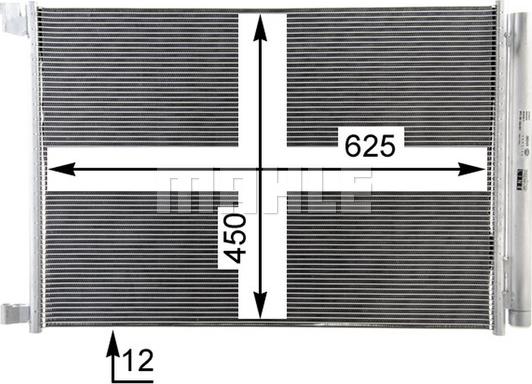 MAHLE AC 412 000P - Condenser, air conditioning onlydrive.pro