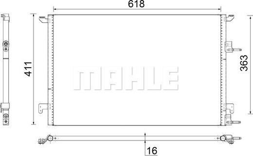 MAHLE AC 589 000S - Kondensators, Gaisa kond. sistēma onlydrive.pro