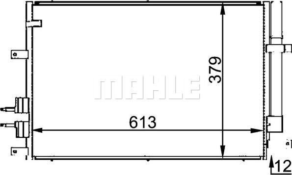 MAHLE AC 693 000P - Condenser, air conditioning onlydrive.pro