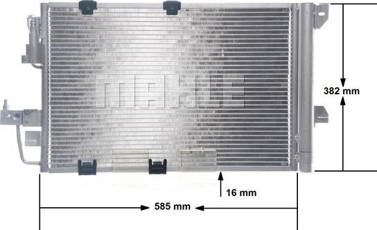 MAHLE AC 665 000S - Condenser, air conditioning onlydrive.pro