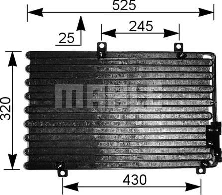 MAHLE AC 195 000S - Condenser, air conditioning onlydrive.pro