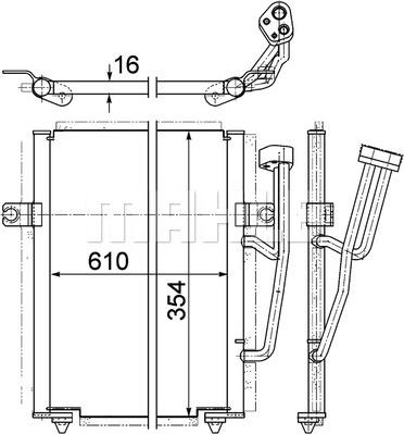 MAHLE AC 193 000P - Condenser, air conditioning onlydrive.pro