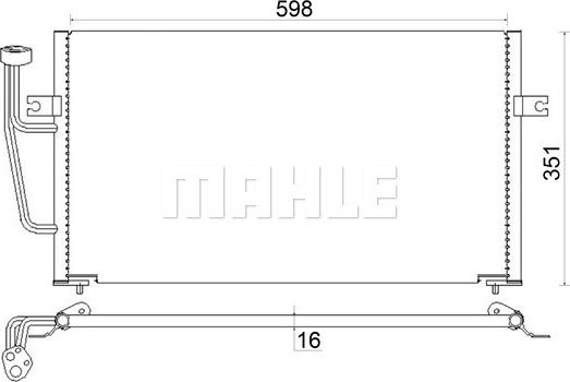 MAHLE AC 193 000S - Condenser, air conditioning onlydrive.pro