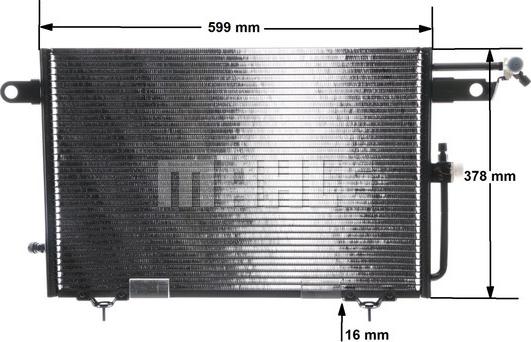 MAHLE AC 155 000S - Condenser, air conditioning onlydrive.pro