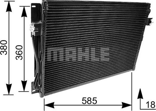 MAHLE AC 173 000P - Lauhdutin, ilmastointilaite onlydrive.pro