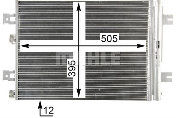 MAHLE AC 858 000P - Kondensators, Gaisa kond. sistēma onlydrive.pro