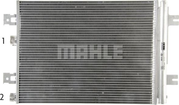 MAHLE AC 858 000P - Condenser, air conditioning onlydrive.pro