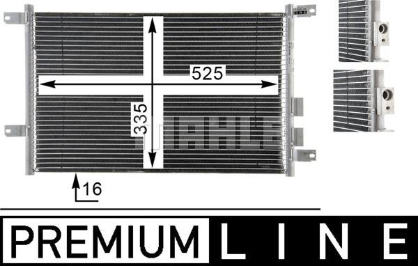 MAHLE AC 804 000P - Condenser, air conditioning onlydrive.pro