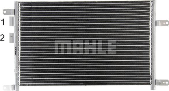 MAHLE AC 834 000P - Condenser, air conditioning onlydrive.pro