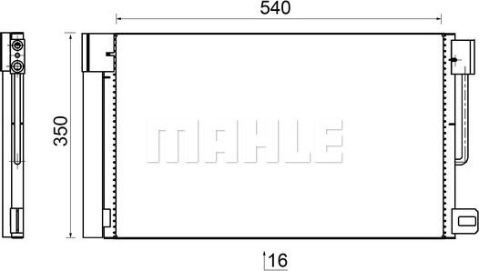 MAHLE AC 367 000S - Condenser, air conditioning onlydrive.pro