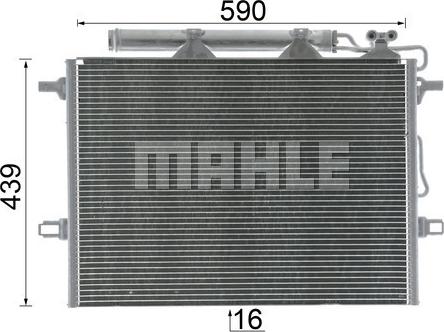 MAHLE AC 318 000P - Condenser, air conditioning onlydrive.pro