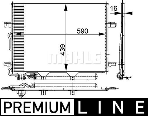 MAHLE AC 318 000P - Condenser, air conditioning onlydrive.pro