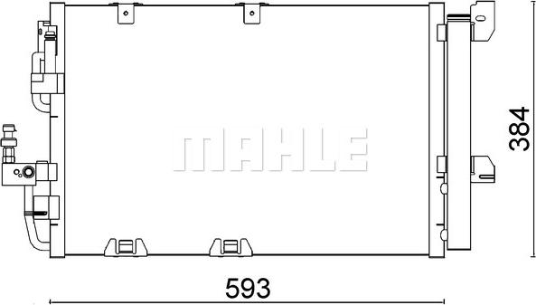 MAHLE AC 337 000S - Condenser, air conditioning onlydrive.pro