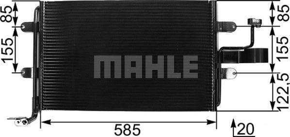 MAHLE AC 326 000S - Condenser, air conditioning onlydrive.pro