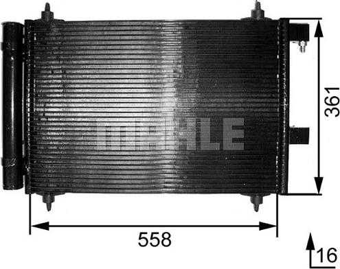 MAHLE AC 291 000S - Condenser, air conditioning onlydrive.pro