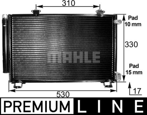 MAHLE AC 292 000P - Condenser, air conditioning onlydrive.pro