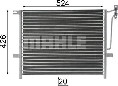 MAHLE AC 234 000P - Конденсатор кондиционера onlydrive.pro