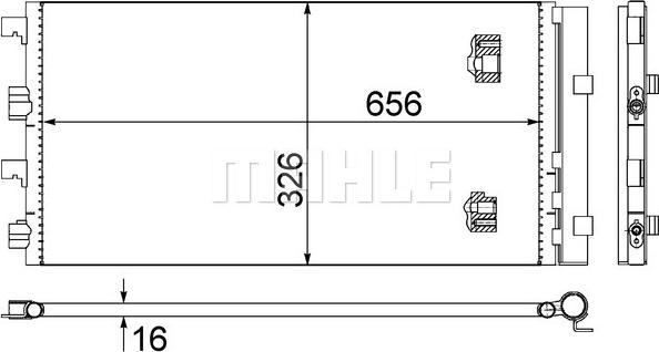 MAHLE AC 724 000S - Condenser, air conditioning onlydrive.pro