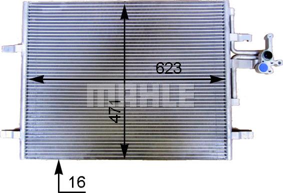 MAHLE AC 775 000S - Kondensatorius, oro kondicionierius onlydrive.pro