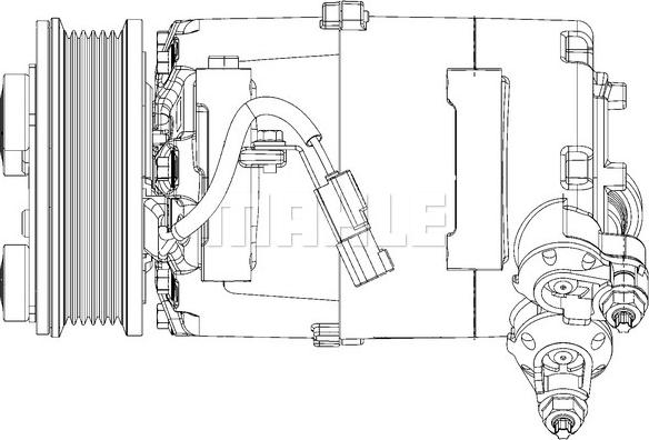MAHLE ACP 1364 000P - Kompresorius, oro kondicionierius onlydrive.pro
