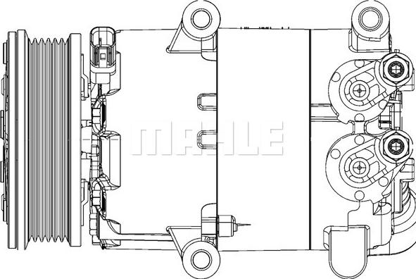 MAHLE ACP 1366 000P - Компрессор кондиционера onlydrive.pro