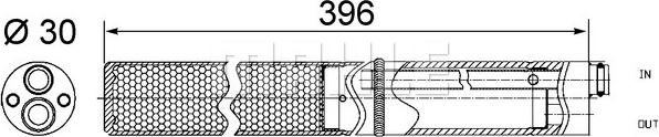 MAHLE AD 244 001S - Kuivain, ilmastointilaite onlydrive.pro